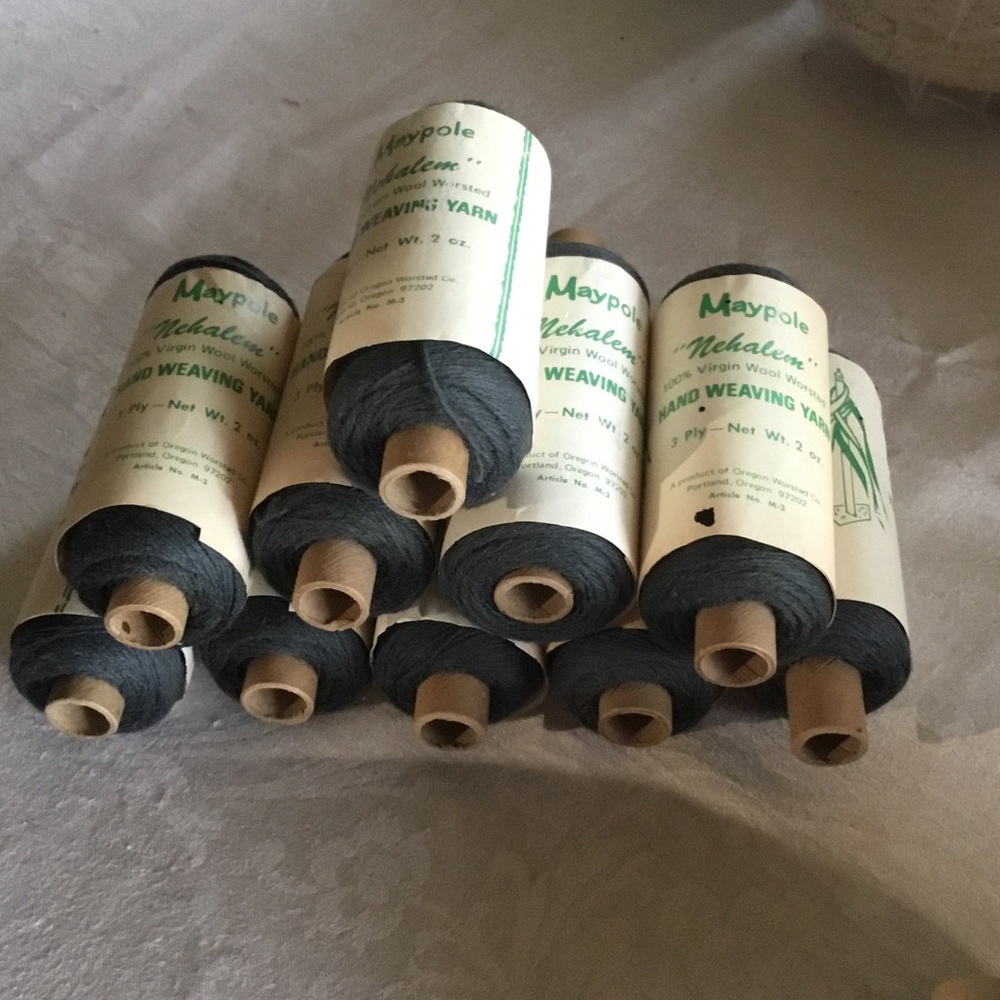 Lot of Maypole Nahalem 3-ply Virgin Wool from Oregon. Over 2 pounds of yarn.